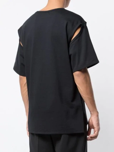 Shop Ambush Cut-out Detail T-shirt In Black