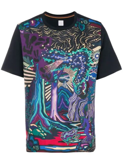 Shop Paul Smith Wild Printed Short Sleeve T-shirt In Blue