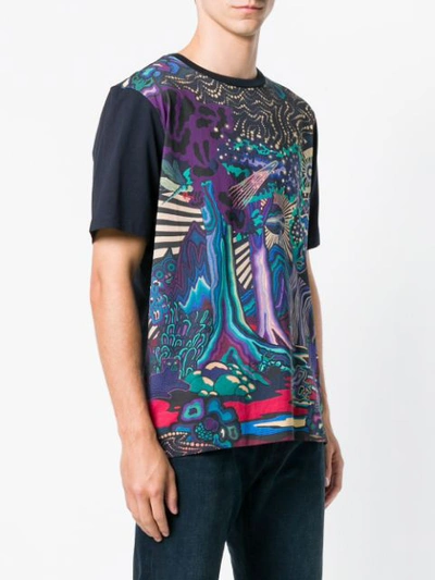 Shop Paul Smith Wild Printed Short Sleeve T-shirt In Blue