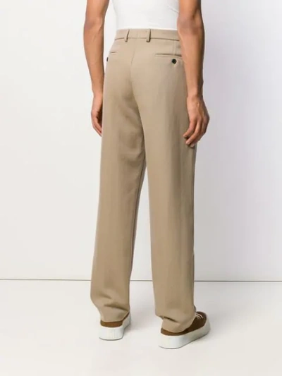 Shop Ami Alexandre Mattiussi Wide Fit Trousers In Neutrals