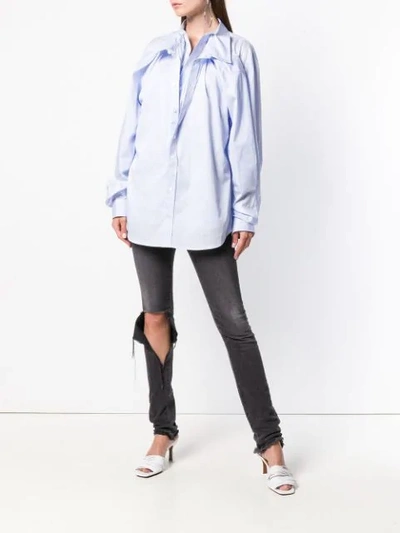 Shop Y/project Overlayered Shirt In Blue