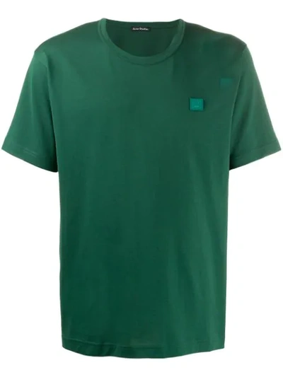 Shop Acne Studios Nash Logo T-shirt In Green