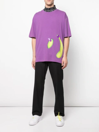 Shop Rochambeau Graphic T-shirt - Purple