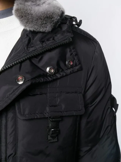 Shop Peuterey Hooded Down Jacket In Black