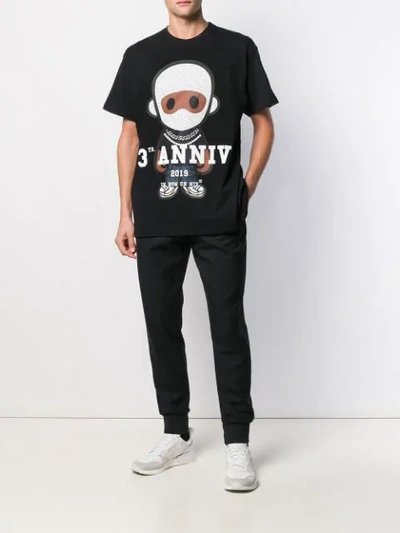 Shop Ih Nom Uh Nit Printed Crew Neck T-shirt In Black