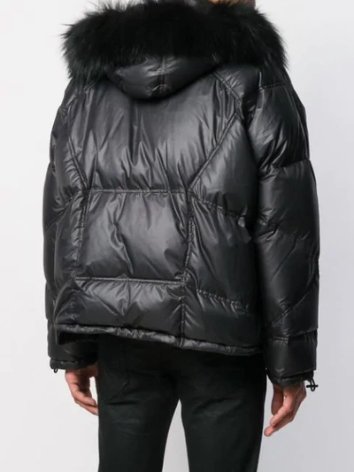 AS65 HOODED PADDED JACKET - 黑色