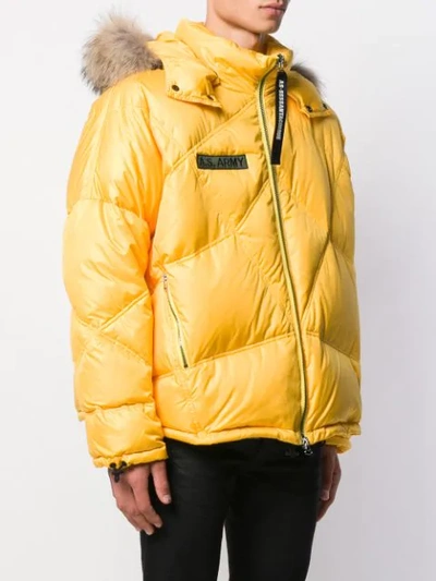 Shop As65 Daunenjacke Mit Reissverschluss In Yellow