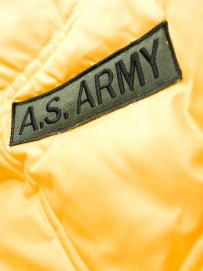 AS65 拉链衬垫夹克 - 黄色