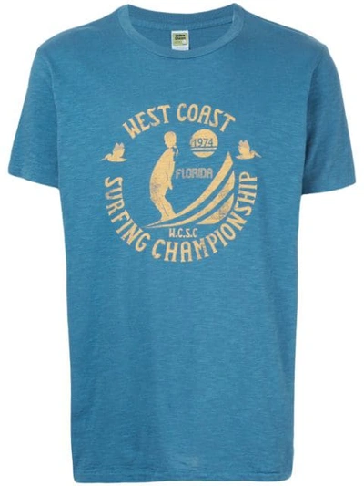Shop Velva Sheen West Coast T-shirt In Blue