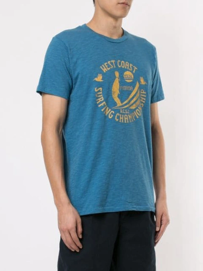 Shop Velva Sheen West Coast T-shirt In Blue