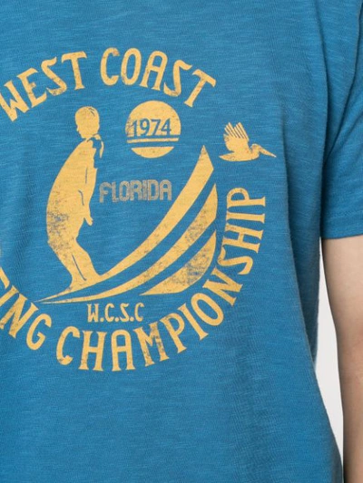 Shop Velva Sheen West Coast T-shirt In Blue