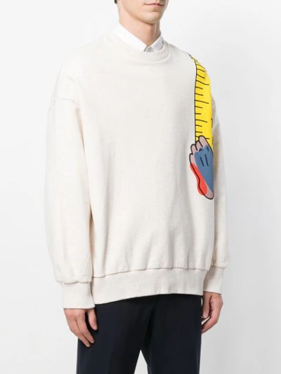 Shop Henrik Vibskov Shoulder Tape Sweatshirt - Neutrals