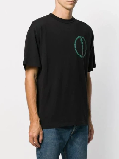 Shop Aries Graphic Print T-shirt In Black