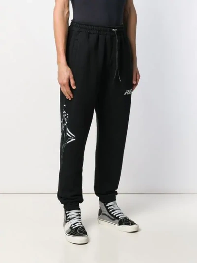 Shop Represent Logo Track Trousers In Black