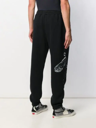 Shop Represent Logo Track Trousers In Black