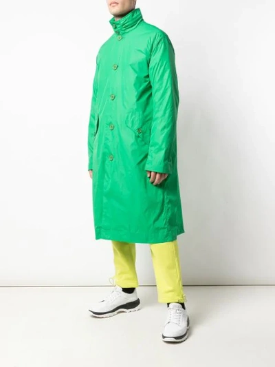 Shop Opening Ceremony Hooded Trench Coat In Green
