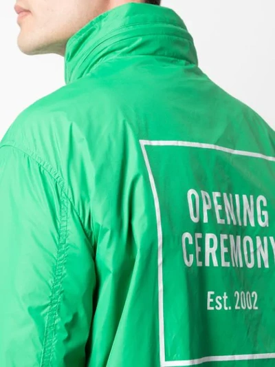 Shop Opening Ceremony Hooded Trench Coat In Green