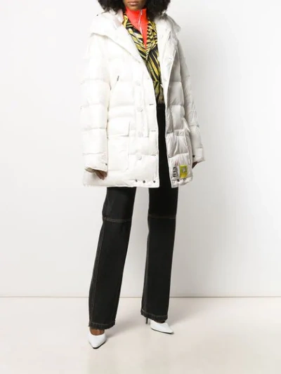 Shop Brumal Hooded Padded Jacket In White