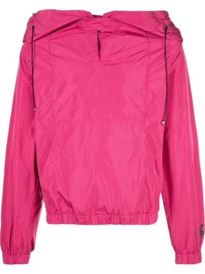 Shop Vivienne Westwood Anglomania Drawstring Hooded Jacket In Y401 Fushia