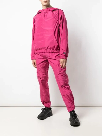 Shop Vivienne Westwood Anglomania Drawstring Hooded Jacket In Y401 Fushia