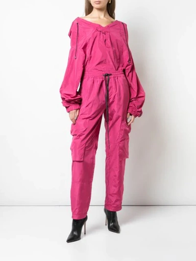 Shop Vivienne Westwood Anglomania Drawstring Hooded Jacket In Y401 Fushia