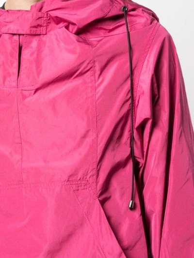 Shop Vivienne Westwood Anglomania Drawstring Hooded Jacket In Y401 Fushia