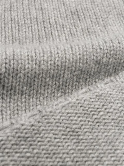 Shop Ma'ry'ya Ribbed Knit Detail Sweater In Grey