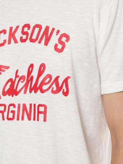 Shop Velva Sheen Jackson's T-shirt In White