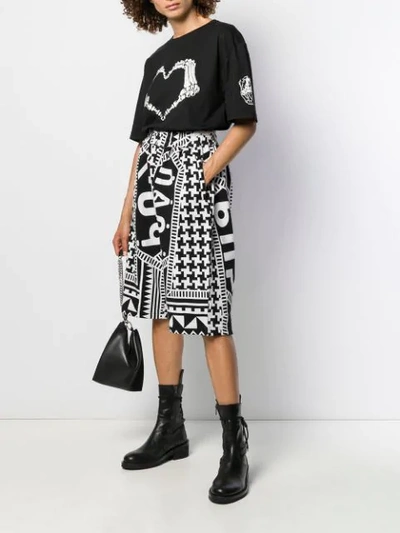 Shop Ktz Archive Dogtooth Harem Shorts In Black