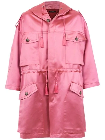 Shop À La Garçonne Oversized Coat - Pink