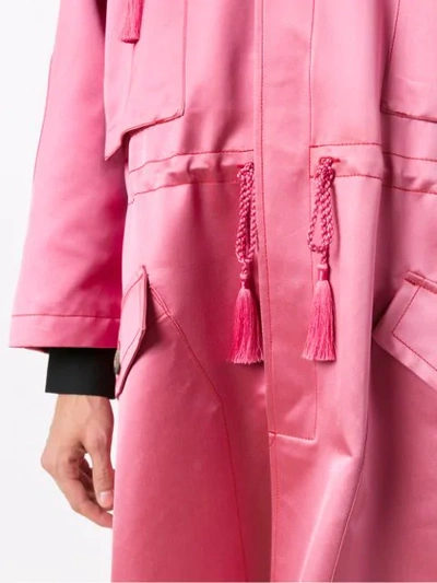 Shop À La Garçonne Oversized Coat - Pink
