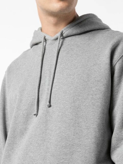 Shop Opening Ceremony Elastic Logo Hoodie In Grey