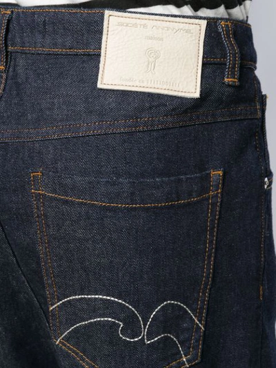 Shop Société Anonyme Drop Crotch Trousers In Blue