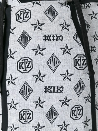 Shop Ktz Monogram Hoodie In Black