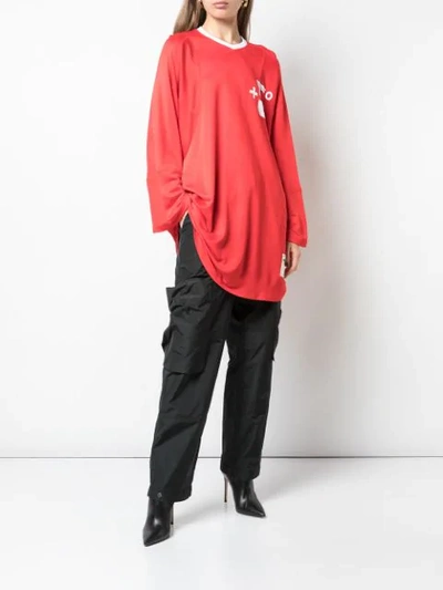 Shop Vivienne Westwood Anglomania Pourpoint Oversized Top In Red H401