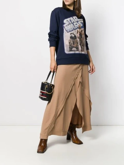 Shop Etro Star Wars Print Sweatshirt In Blue