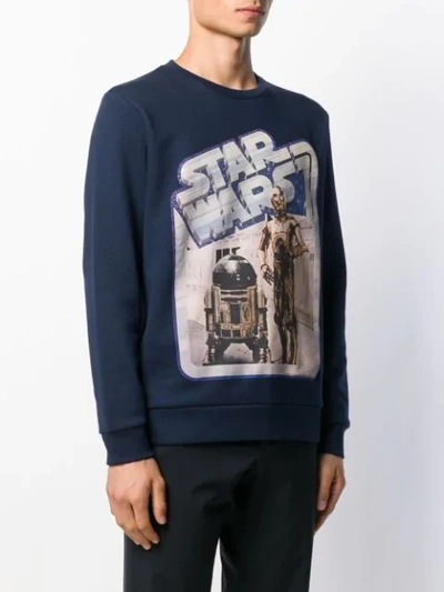 Shop Etro Star Wars Print Sweatshirt In Blue