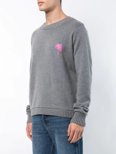 Shop The Elder Statesman Palm Sweater In Grey