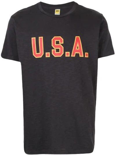 Shop Velva Sheen Usa T-shirt In Grey