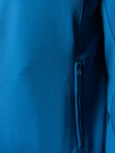 Shop Y-3 Zipped Track Jacket In Blue