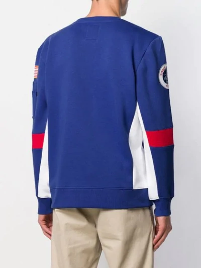 Shop Alpha Industries Space Camp Sweatshirt In Blue