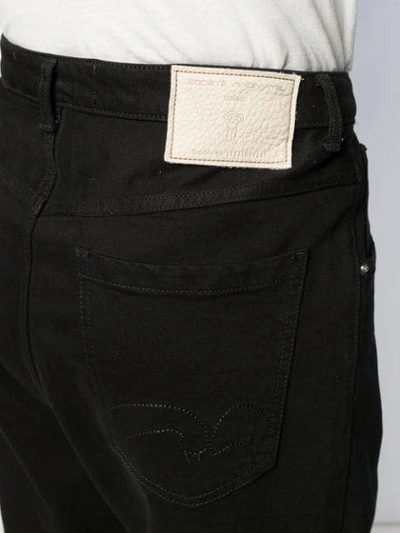Shop Société Anonyme Cropped Drop-crotch Jeans In Black
