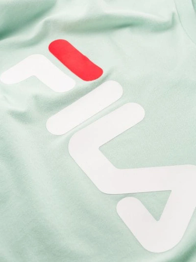 Shop Fila T-shirt Mit Logo-print In Green