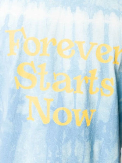 Shop Nasaseasons Forever Starts Now Print T-shirt In Blue