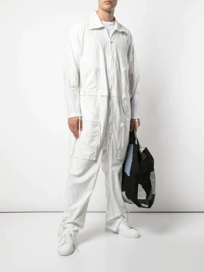 Shop Vivienne Westwood Jcarus Jumpsuit In 9101 White
