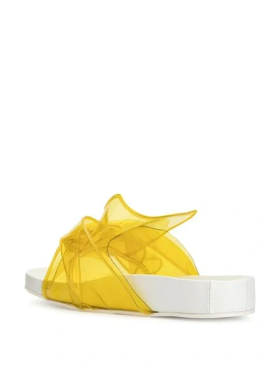 Shop N°21 Bow Open-toe Sandals In White