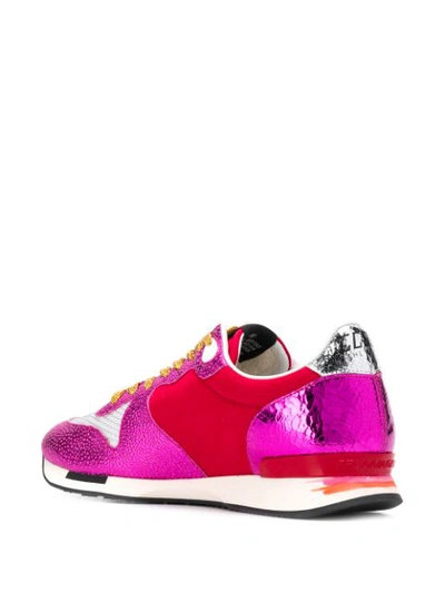 Shop Golden Goose Running Sole Star Sneakers In Pink
