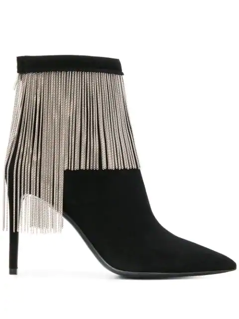 balmain suede ankle boots