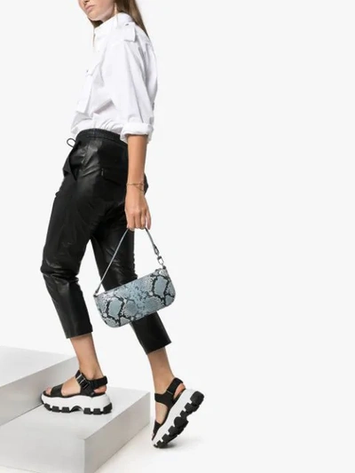 Shop Prada Chunky Flatform Sandals In Black