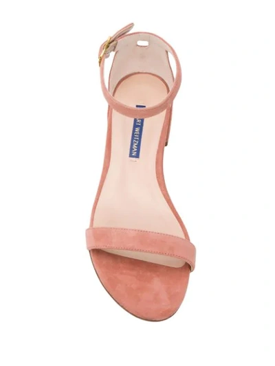 Shop Stuart Weitzman Nudist June Sandals In Pink